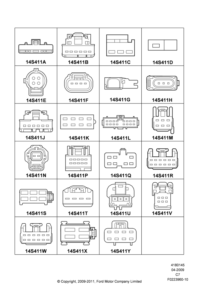 45AA - Pigtail Wiring Kits, (+)"CDN/PR/USA", Switches; 01/APR/2009