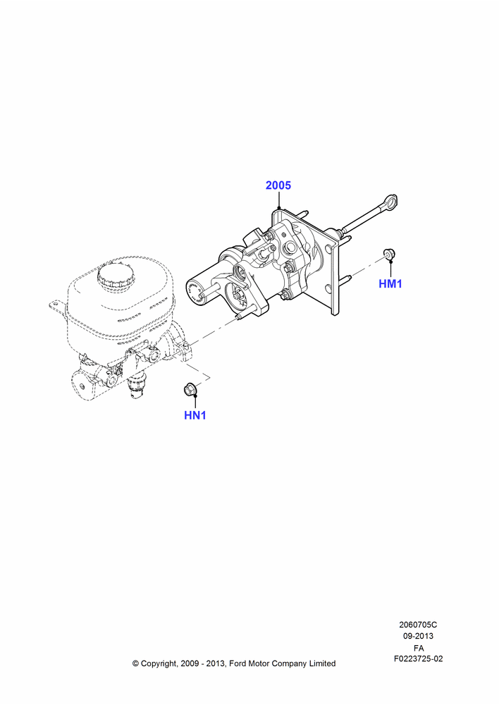 Brake Booster, With 4 Wheel Disc Brake Hydro-Boost