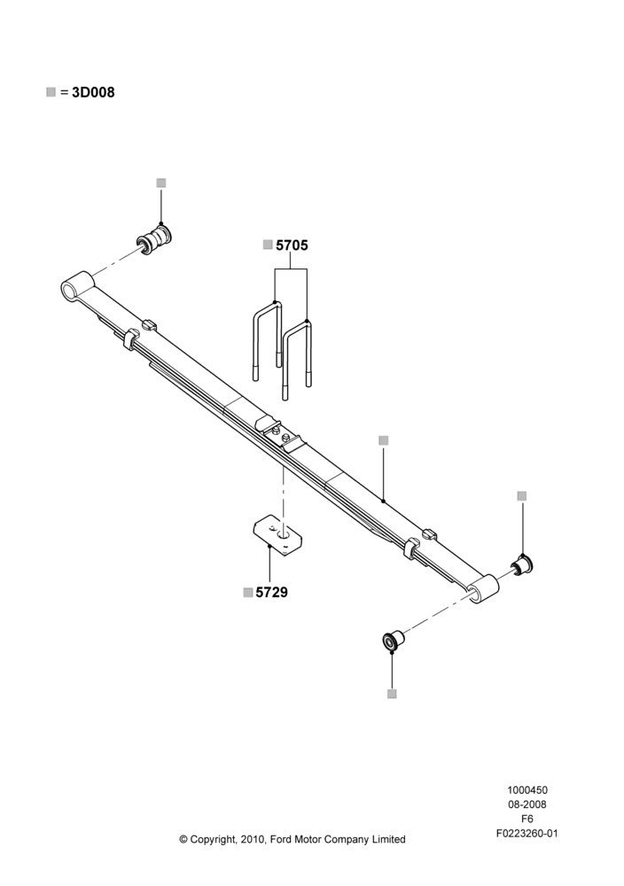 50B - Chassis Kit, Accessory, Refer To The Installation Instructions Found Under Tech Specs At The Genuine Ford Accessory (GFA) Web Site, See Vehicle Restrictions And Modification Requirements, www.fordaccessoriesstore.com; 18/AUG/2008-23/DEC/2014