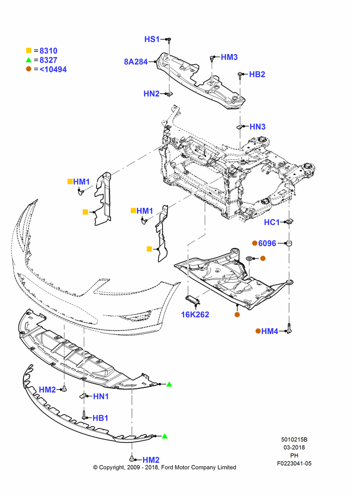15B - Air Deflectors, 3.5L DOHC T/C V6 Gas, (-) Police Version; 15/JUN/2009-06/FEB/2012