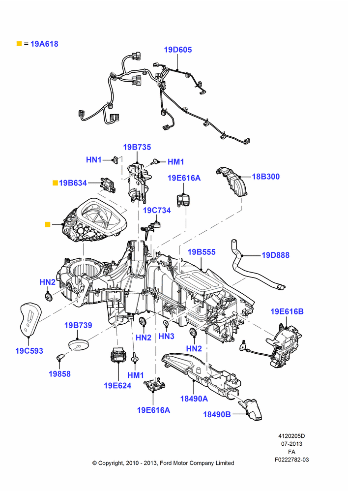 05D - Heater/Air Cond.External Components, Electronic Dual Zone ATC A/C, Less Auxiliary Heater; 22/FEB/2010-05/JUL/2016