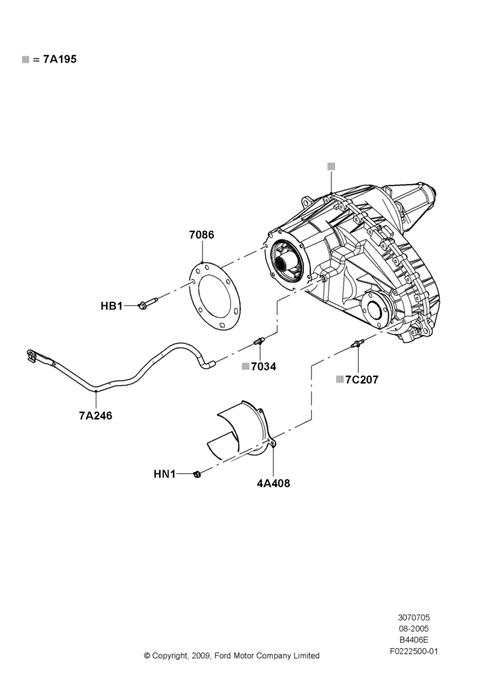 05B - Transfer Drive Case, 4X4 1 Speed Transfer Case With TOD; 08/AUG/2005-18/AUG/2008