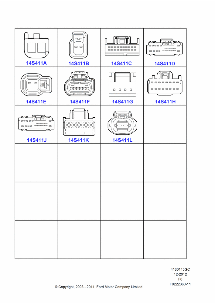 45GC - Pigtail Wiring Kits, Miscellaneous, Page C; 02/JUN/2003-06/JUL/2009
