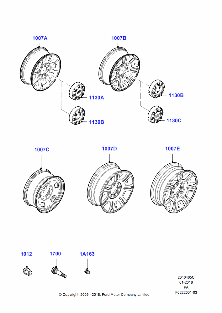 05C - Wheels, With 20" Wheels; 22/FEB/2010-05/JUL/2016
