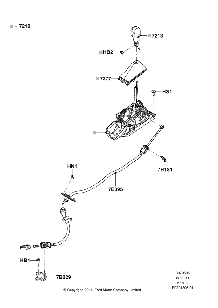 05B - Gear Change-Automatic Transmission, 6 Speed Auto Trans 6F Mid-Range; 08/AUG/2011-24/DEC/2014