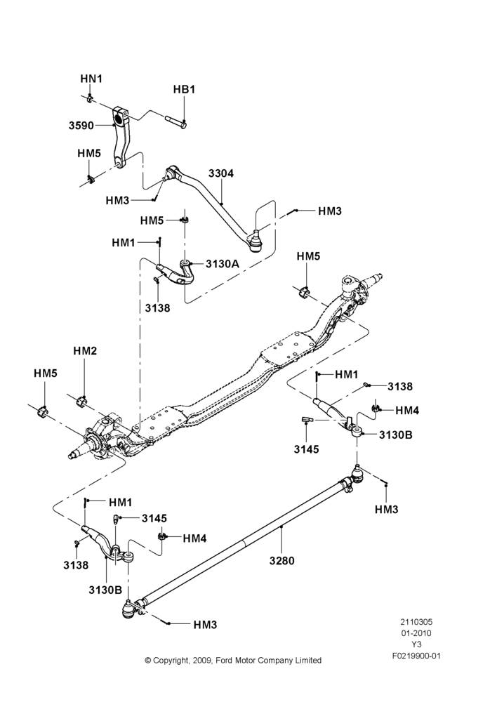 05E - Steering Linkage, Recreational Stripped Chassis; 19/JAN/2010