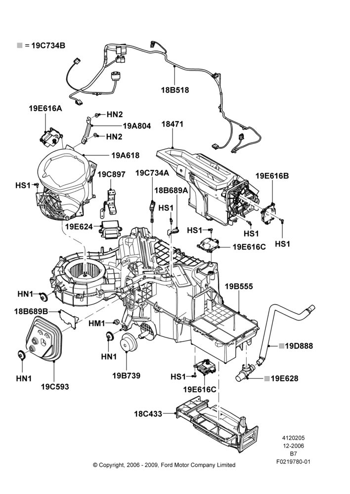 05K - Heater/Air Cond.External Components, HD ATC Air Conditioning; 06/DEC/2006-15/SEP/2008