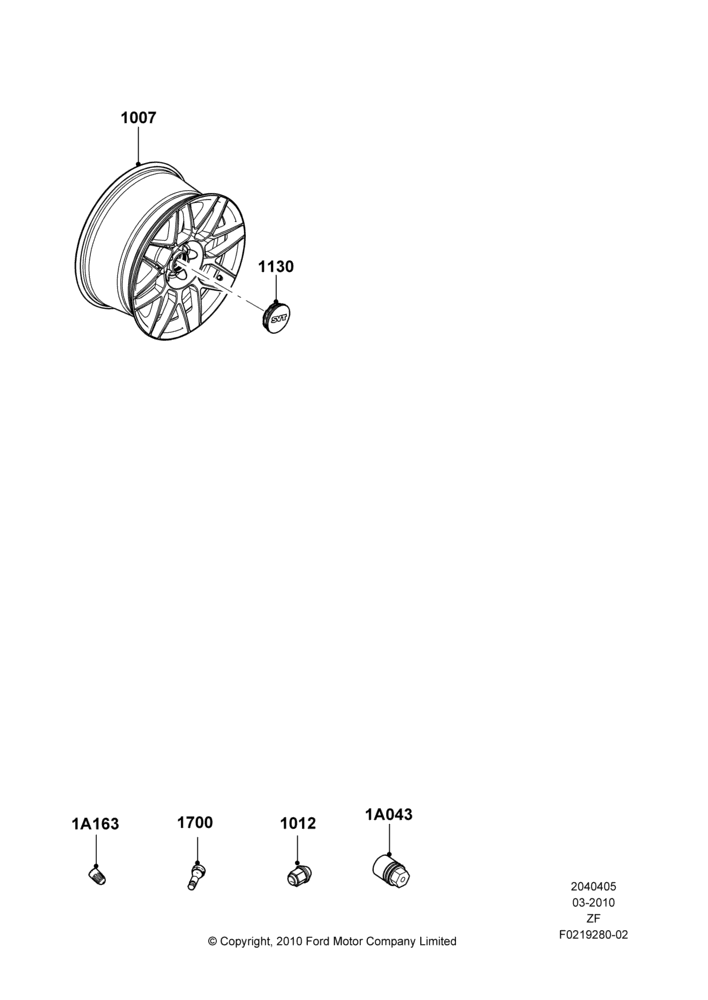 Wheels, 9.5 X 19 Fr 9.5 X 20 Rr Prem Pntd