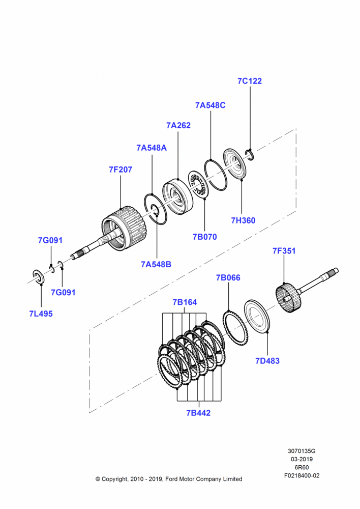 35G - Overdrive Clutch and Components, 6 Speed Automatic Trans (6R80); 03/NOV/2010-23/DEC/2014