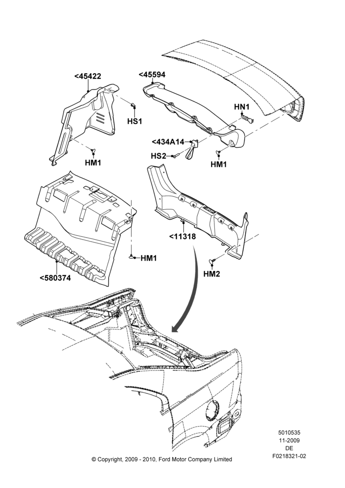 35H - Load Compartment Trim, 2.5L 4v PFI I4 Gas/Electric; 01/DEC/2009-29/JUL/2012