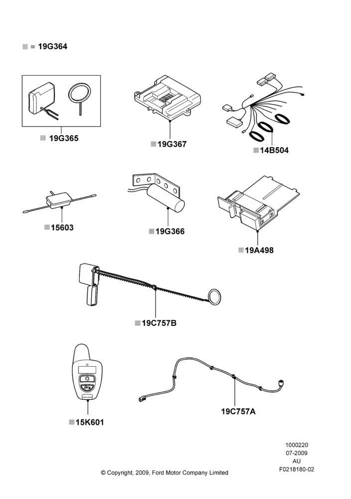 20D - Remote Starting Kit, Accessory, Bi-Directional Remote Start; 20/JUL/2009-07/DEC/2010