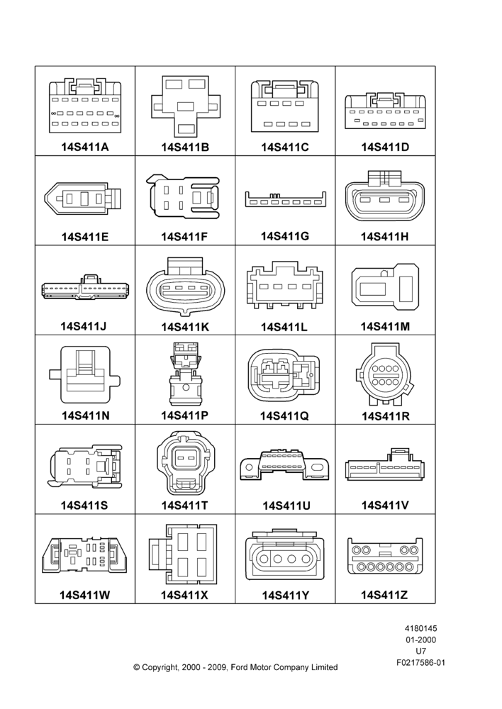 45G - Pigtail Wiring Kits, Miscellaneous, Page A; 31/JAN/2000-09/MAY/2003