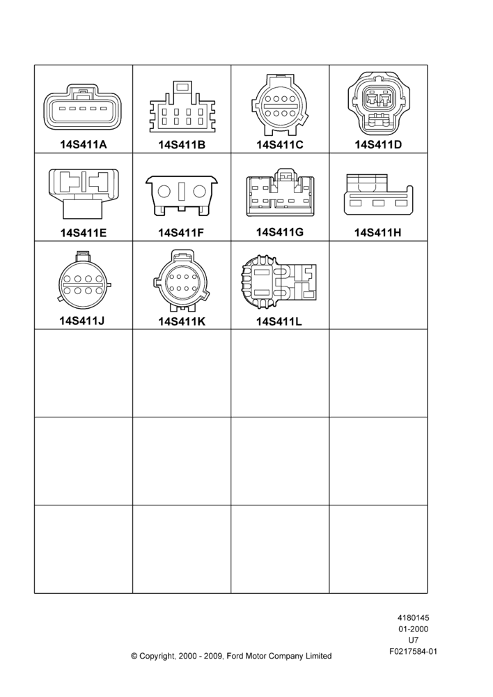 45E - Pigtail Wiring Kits, Pumps And Motors; 31/JAN/2000-09/MAY/2003