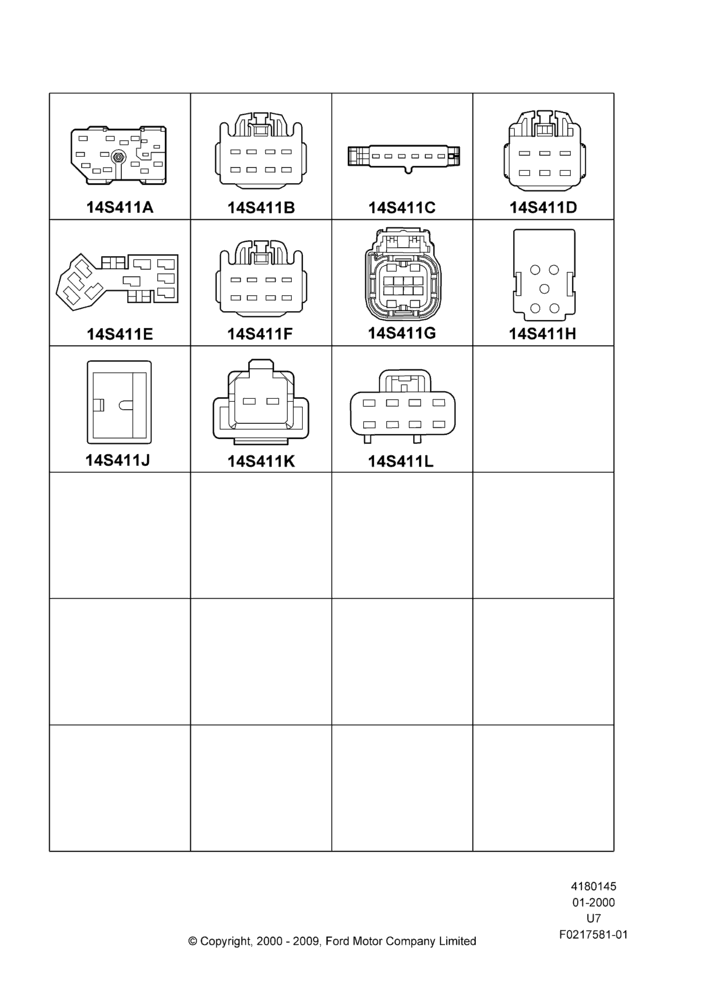 45B - Pigtail Wiring Kits, Page B, Switches; 31/JAN/2000-09/MAY/2003