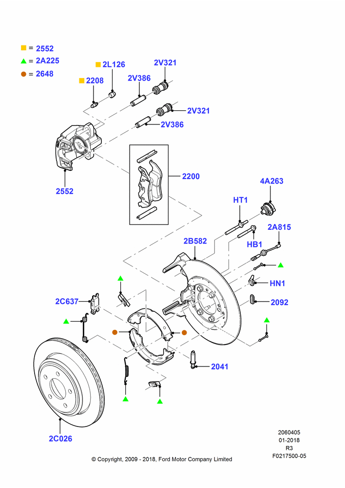 05 - Rear Brake Discs and Calipers; 14/SEP/2009-16/DEC/2011