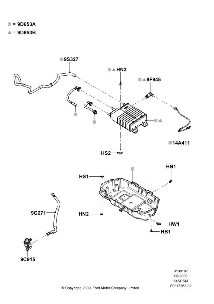 07F - Fuel Vapour System, 5.4L 4V DOHC EFI S/C ALUM V8 G; 06/OCT/2009-23/DEC/2009