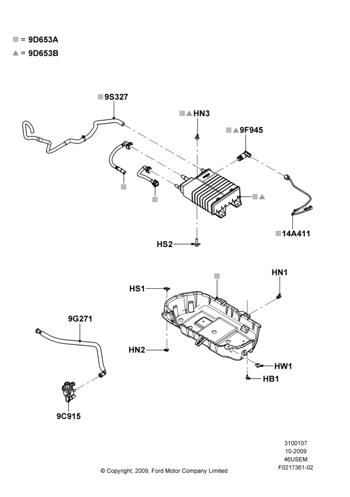 07E - Fuel Vapour System, 4.6L 3v V8 SOHC EFI; 06/OCT/2009-23/DEC/2009
