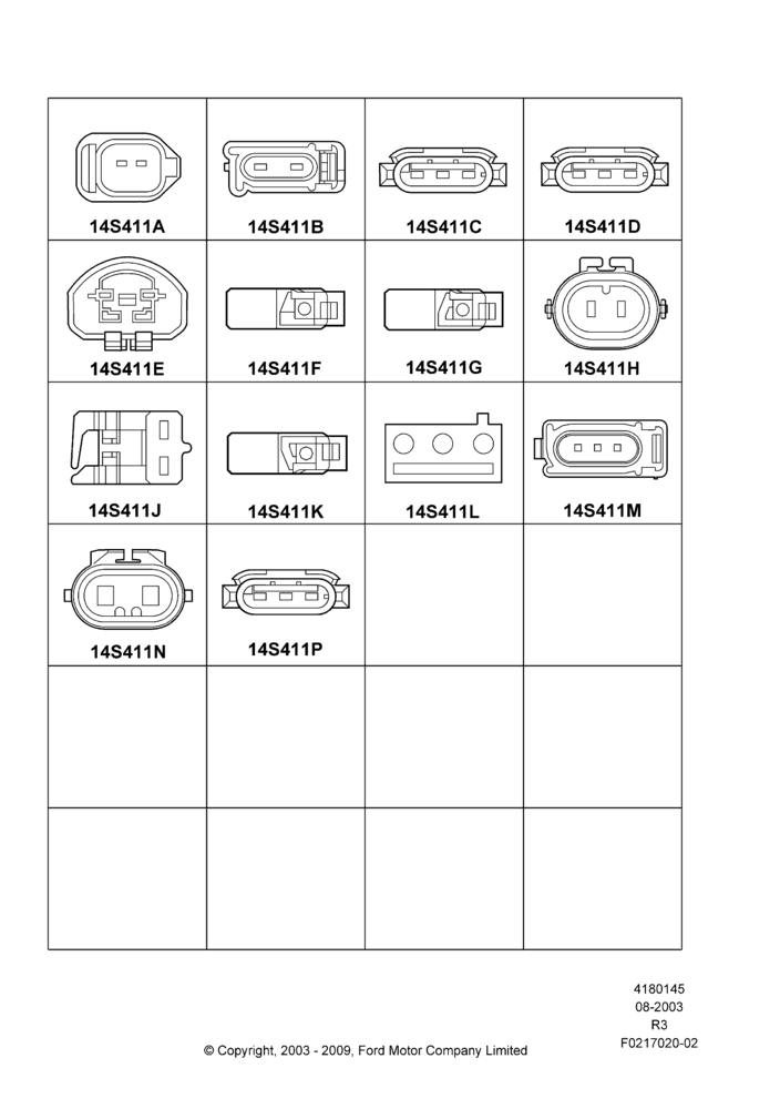 Схема установки 1U2Z-14S411-BEC