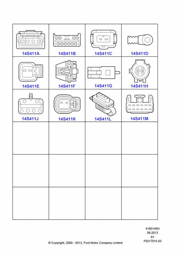 45H - Pigtail Wiring Kits, Miscellaneous, Page B; 31/JAN/2000-30/JUN/2005