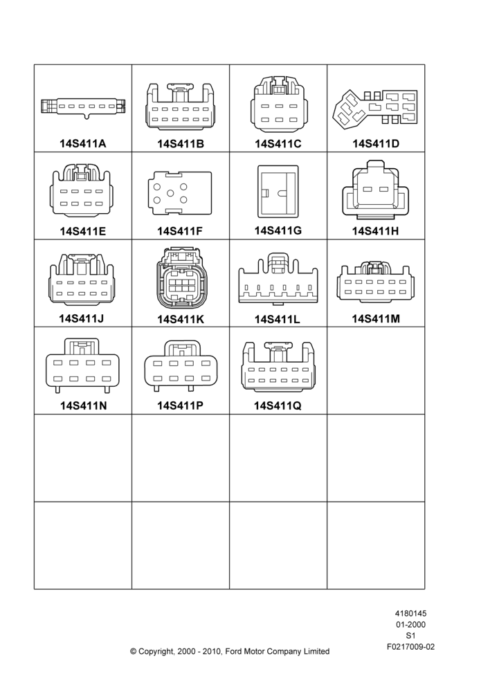 45B - Pigtail Wiring Kits, Page B, Switches; 31/JAN/2000-30/JUN/2005