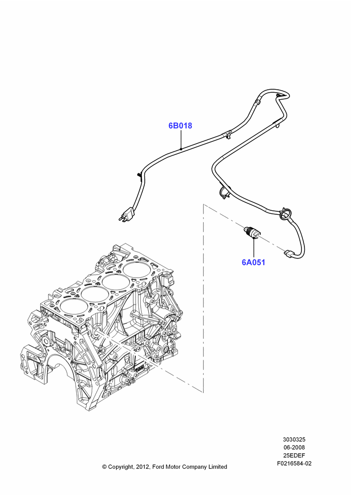 25A - Engine Heater, 2.5L 4v PFI I4 Gas/Electric; 23/JUN/2008-29/APR/2012