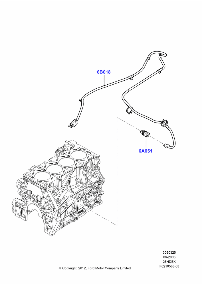 Engine Heater, 2.5L Duratec (110kW/150PS)