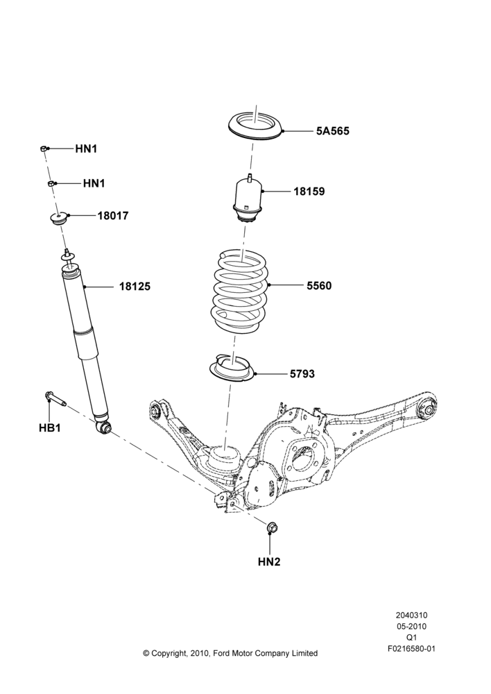 10D - Rear Springs and Shock Absorbers; 12/JUL/2010-24/DEC/2014