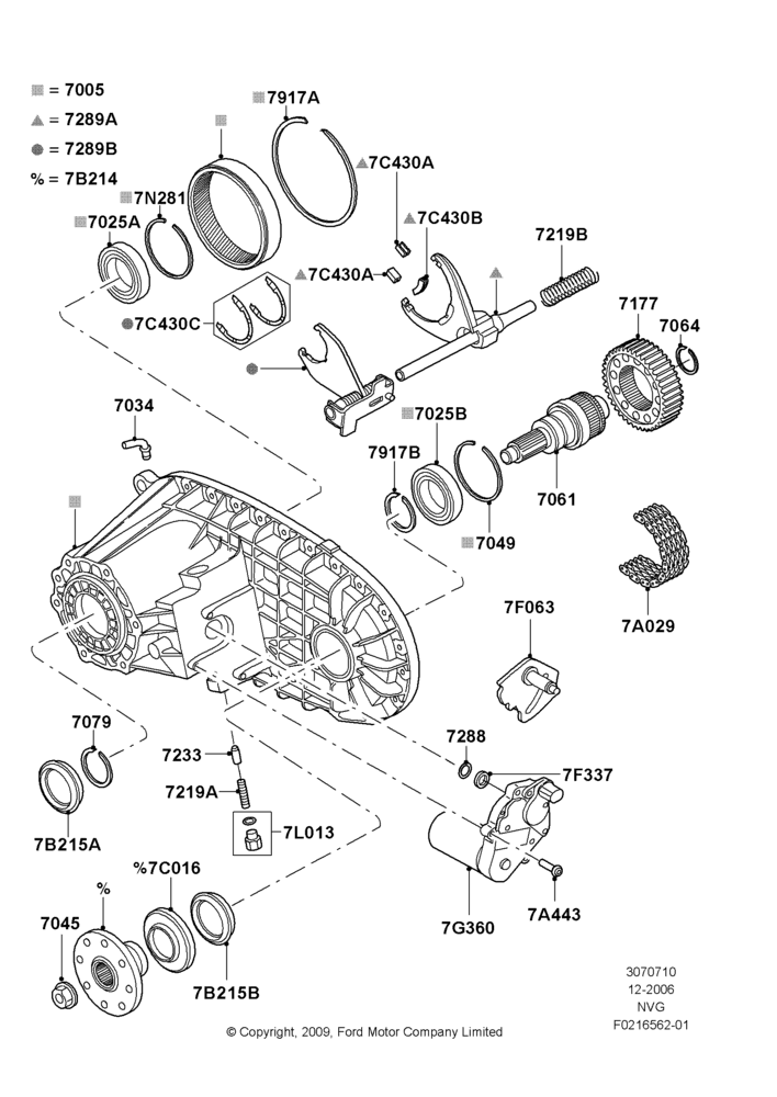 10G - Transfer Drive Components, Electric Trans Case And Auto Hubs, FRONT; 18/DEC/2006-12/FEB/2010