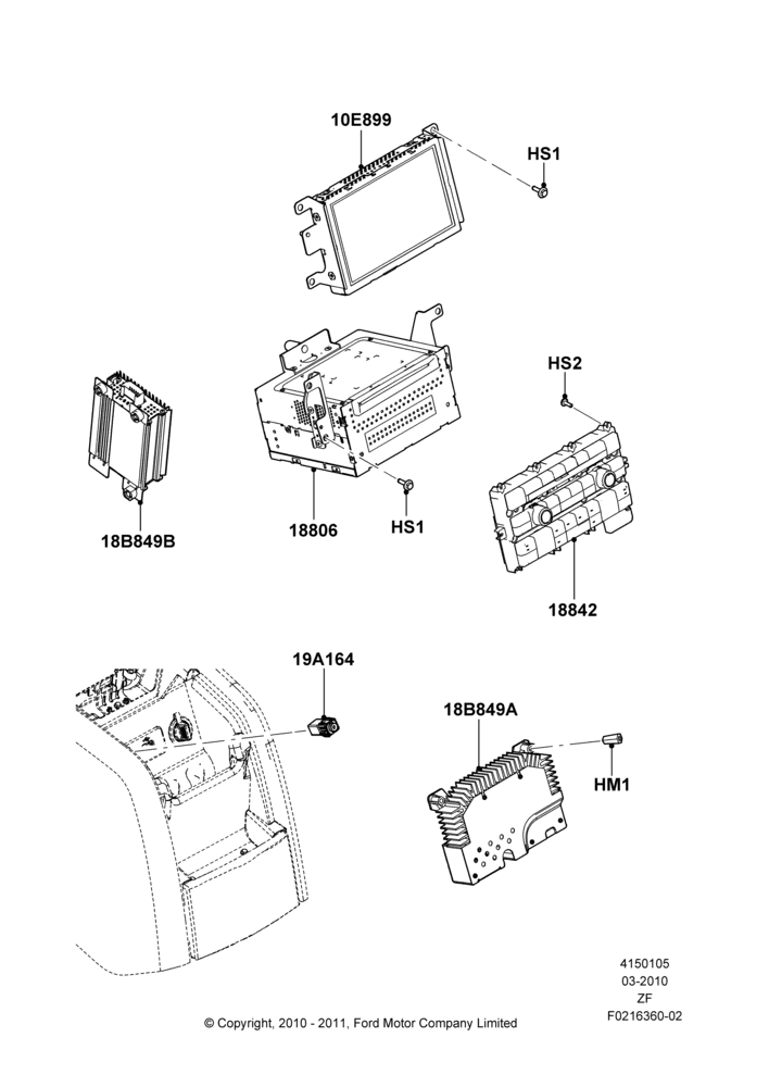 05N - Audio Equipment - Original Fit, AM/FM Str/CD/Clk/Navig System; 22/MAR/2010-27/JUN/2014