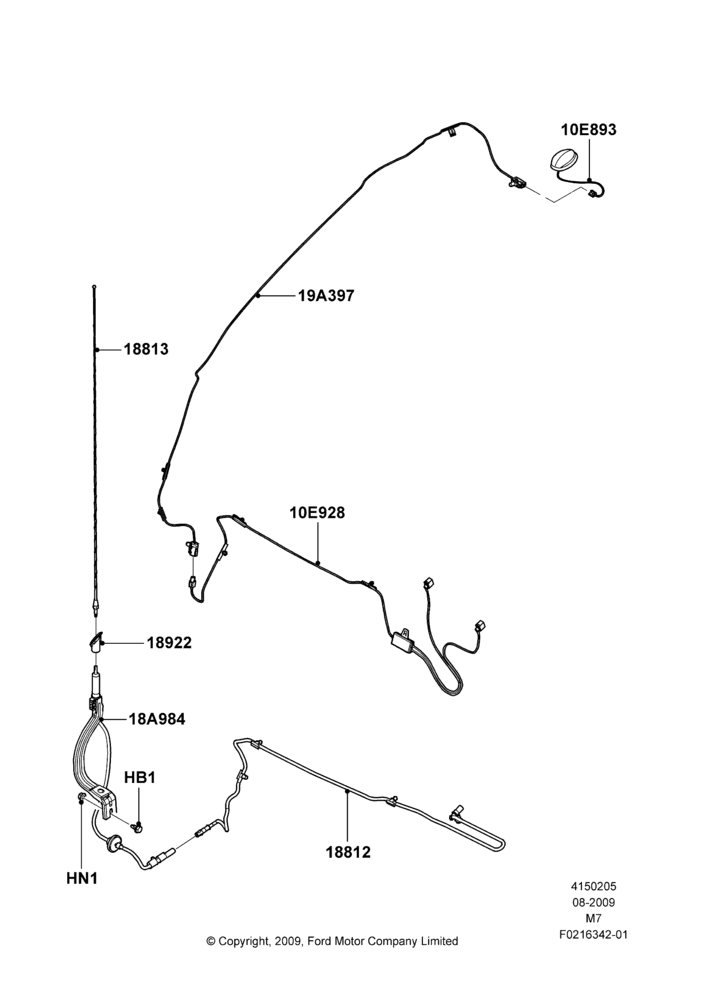 05K - Antenna, AM/FM Str/CD/Clk/Navig System, Less Radio Reception Equipment; 27/JUL/2009-29/APR/2012