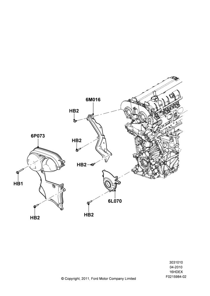 Timing Gear Covers, 1.6L TIVCT PFI Sigma
