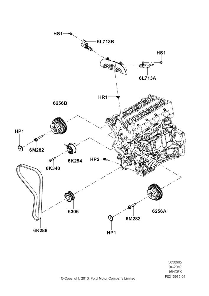 Timing Gear, 1.6L TIVCT PFI Sigma