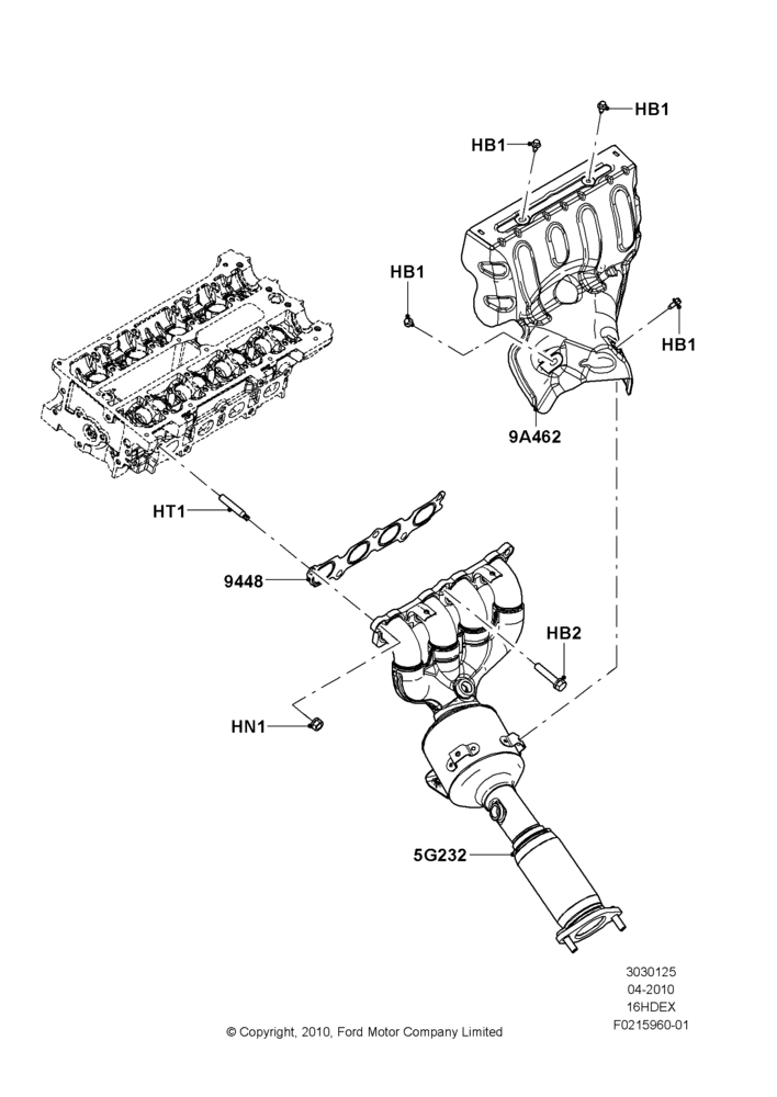 Exhaust Manifold, 1.6L TIVCT PFI Sigma