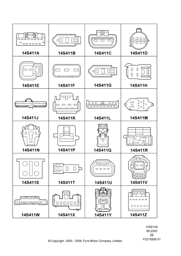 45G - Pigtail Wiring Kits, Miscellaneous, Page A; 18/SEP/2000-12/MAY/2004