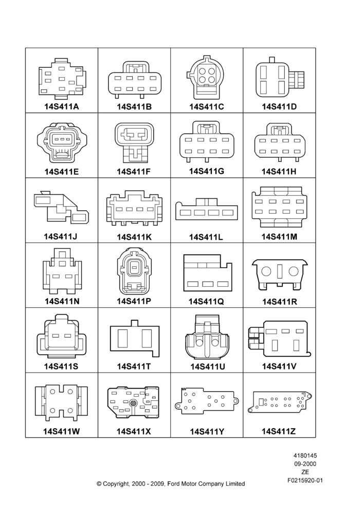 45A - Pigtail Wiring Kits, Page A, Switches; 18/SEP/2000-12/MAY/2004