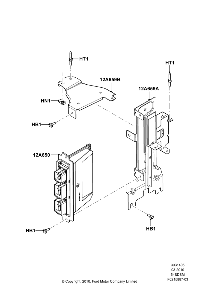 05C - Engine Modules and Sensors, 5.4L 4V DOHC EFI S/C ALUM V8 G; 22/MAR/2010-30/APR/2012