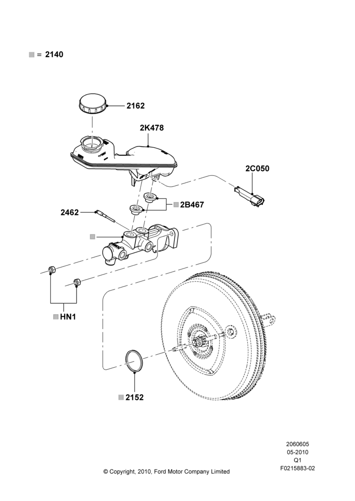 05B - Master Cylinder - Brake System; 12/JUL/2010-24/DEC/2014