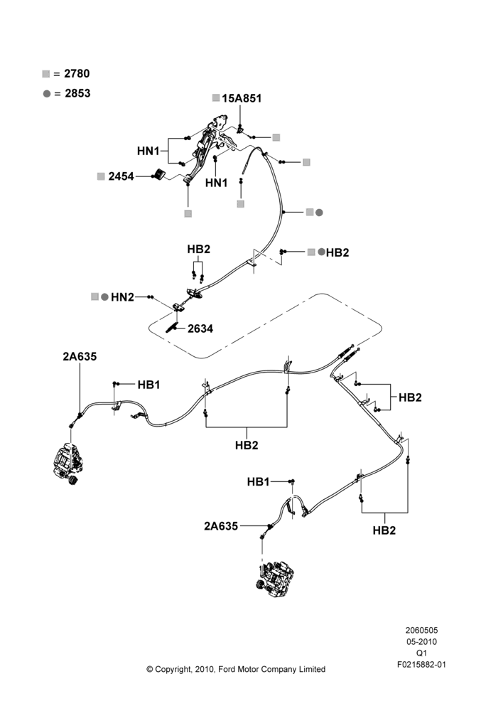05B - Parking Brake; 12/JUL/2010-24/DEC/2014