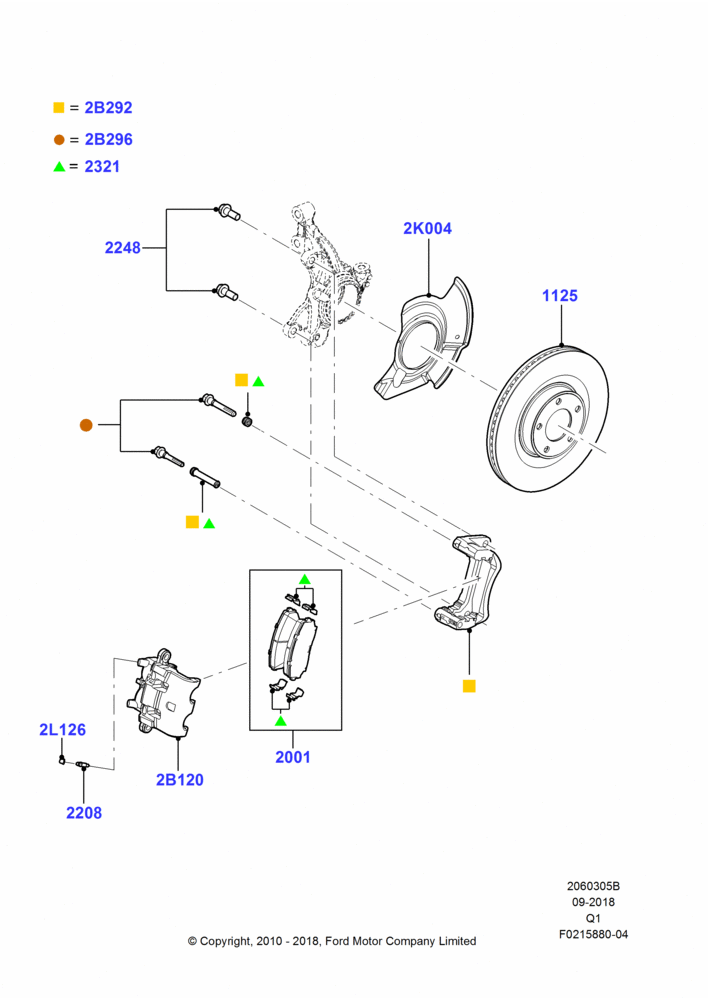05B - Front Brake Discs and Calipers; 12/JUL/2010-24/DEC/2014