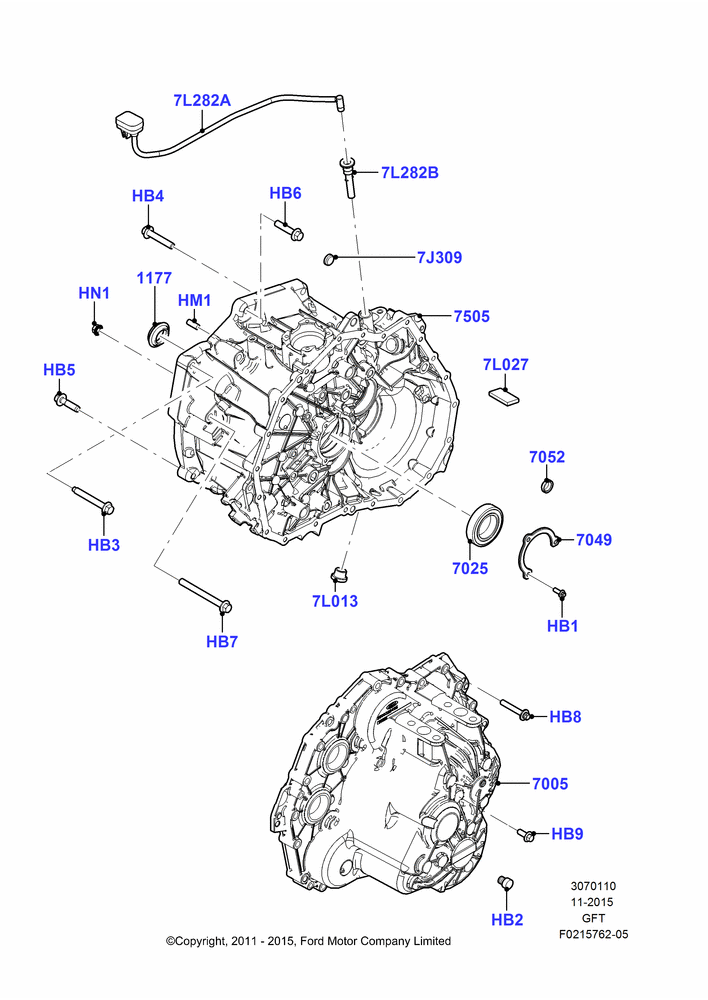 Transmission External Components, 6 Speed Auto Trans GFT DPS6