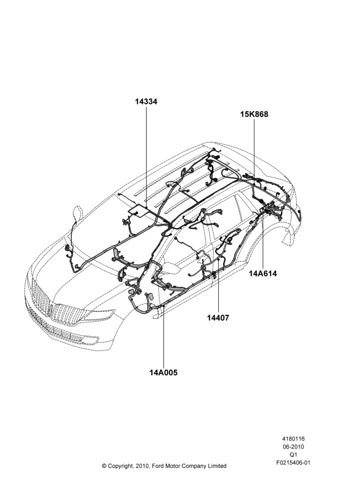 16D - Wiring - Body And Roof Console, Lincoln/Mercury Series; 12/JUL/2010-24/DEC/2014