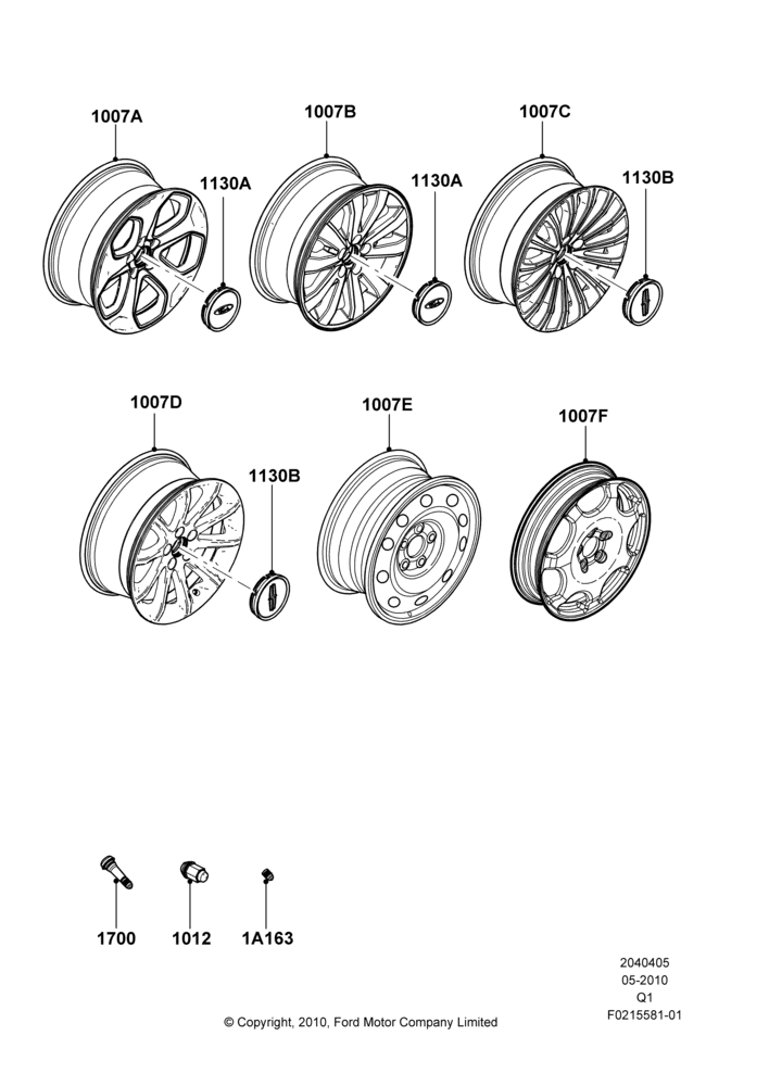 05J - Wheels, With 18" Wheels; 12/JUL/2010-24/DEC/2014