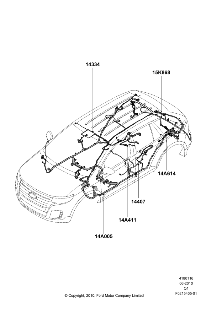 16C - Wiring - Body And Roof Console, Ford Series; 12/JUL/2010-24/DEC/2014