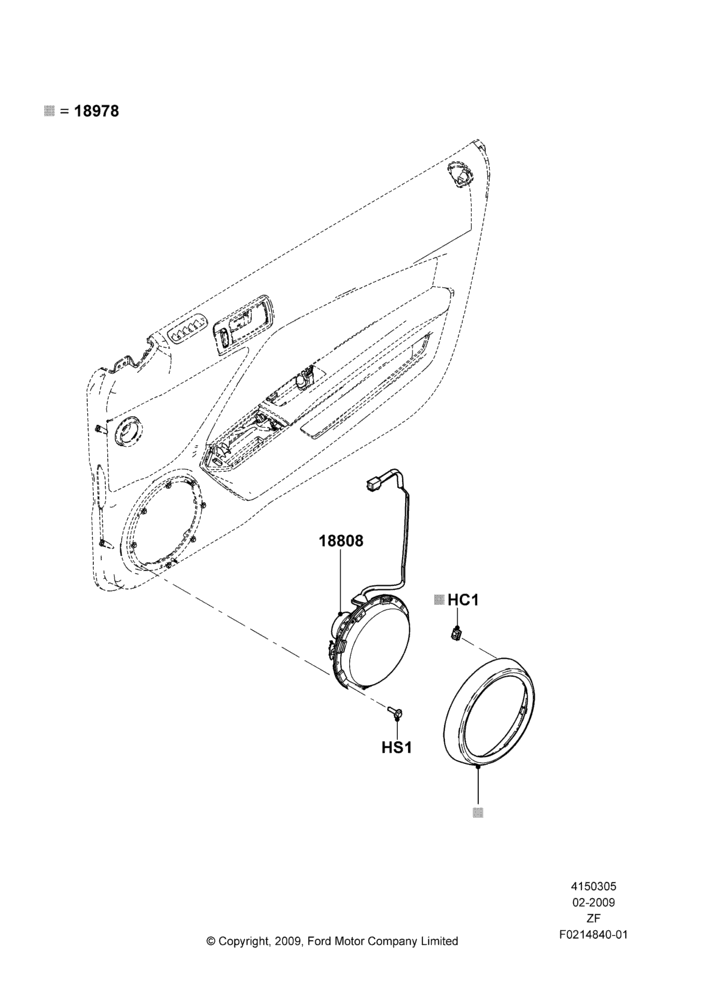05S - Speakers, Upgrade Interior, Interior Upgrade Package B; 26/FEB/2009-27/JUN/2014