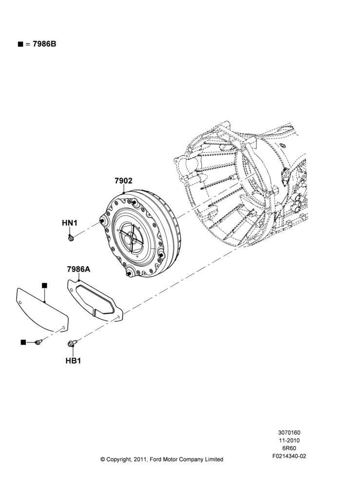 60G - Converter, 6 Speed Automatic Trans (6R80), 6.2L 16V OHC NA V8 Gas, MOD 5.0L-4V DOHC SEFI NA; 03/NOV/2010-23/DEC/2014