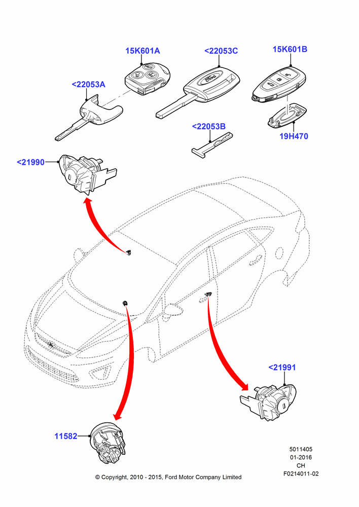05 - Vehicle Lock Sets and Repair Kits; 26/APR/2010-27/APR/2013