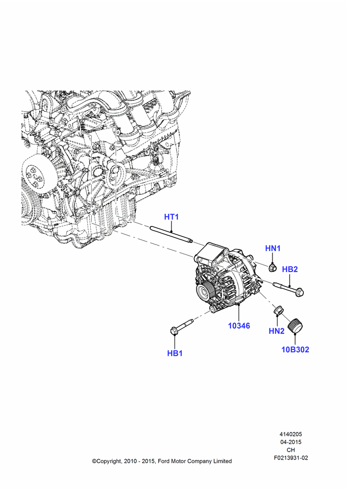 05 - Alternator and Mountings; 26/APR/2010-27/APR/2013