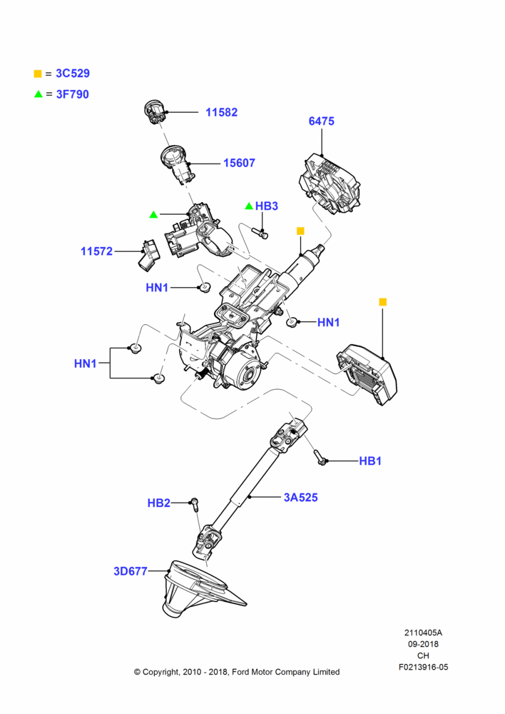 Схема установки BE8Z-3F791-A