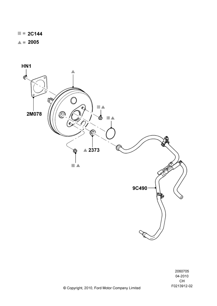 05 - Brake Booster; 26/APR/2010-27/APR/2013