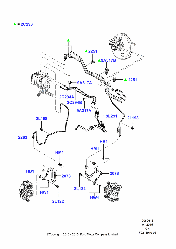 15 - FRONT BRAKE LINES; 26/APR/2010-27/APR/2013